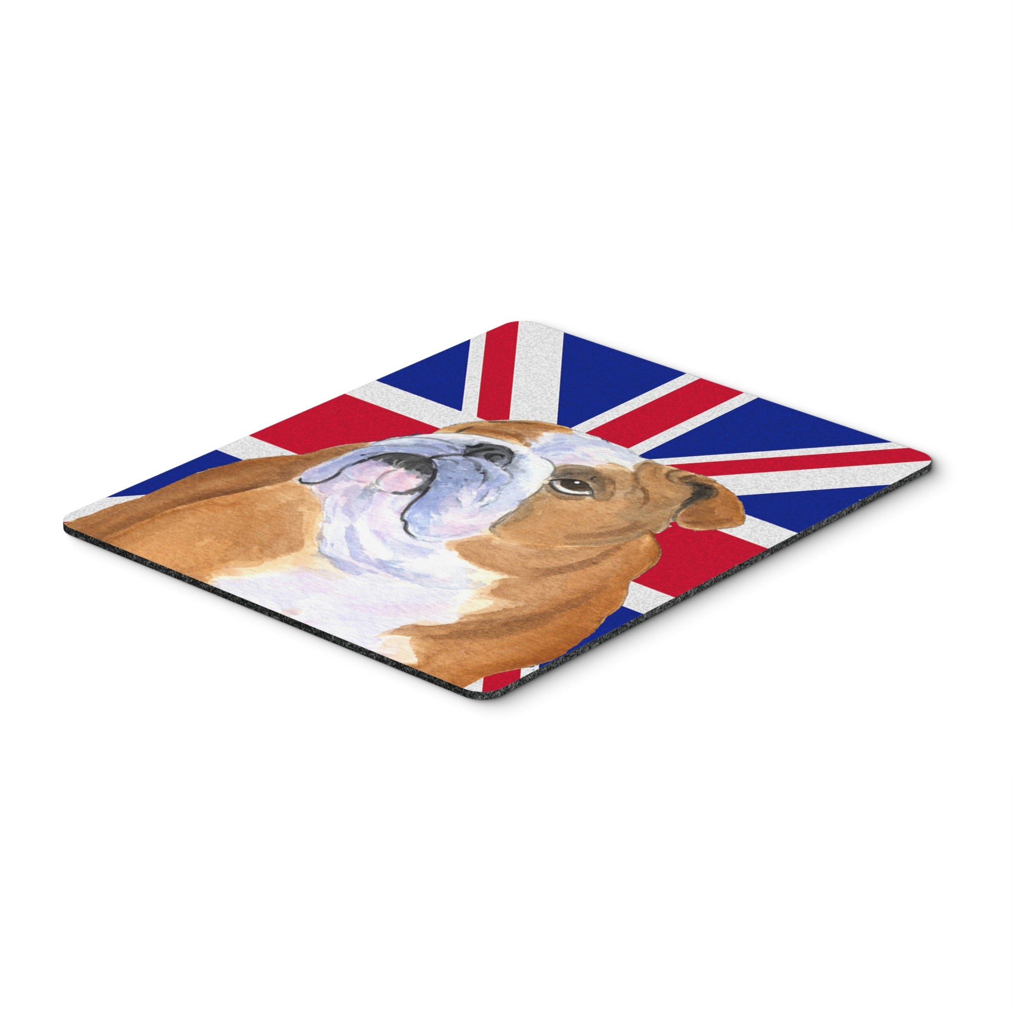 Caroline'S Treasures English Bulldog With English Union Jack British Flag Mouse Pad, Hot Pad/Trivet (Ss4933Mp)