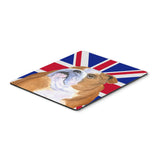 Caroline'S Treasures English Bulldog With English Union Jack British Flag Mouse Pad, Hot Pad/Trivet (Ss4933Mp)