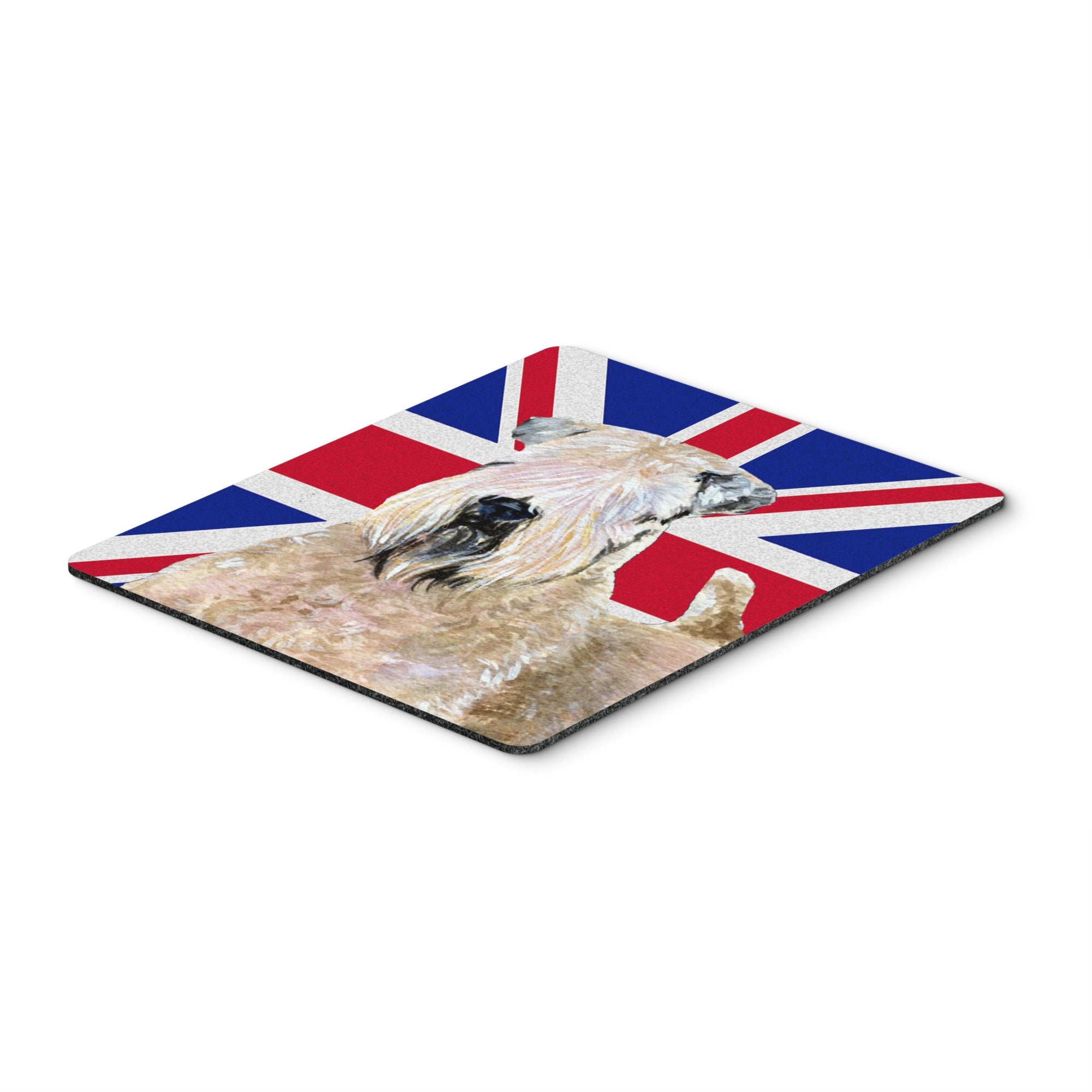 Caroline'S Treasures Wheaten Terrier Soft Coated With English Union Jack British Flag Mouse Pad (Ss4935Mp)