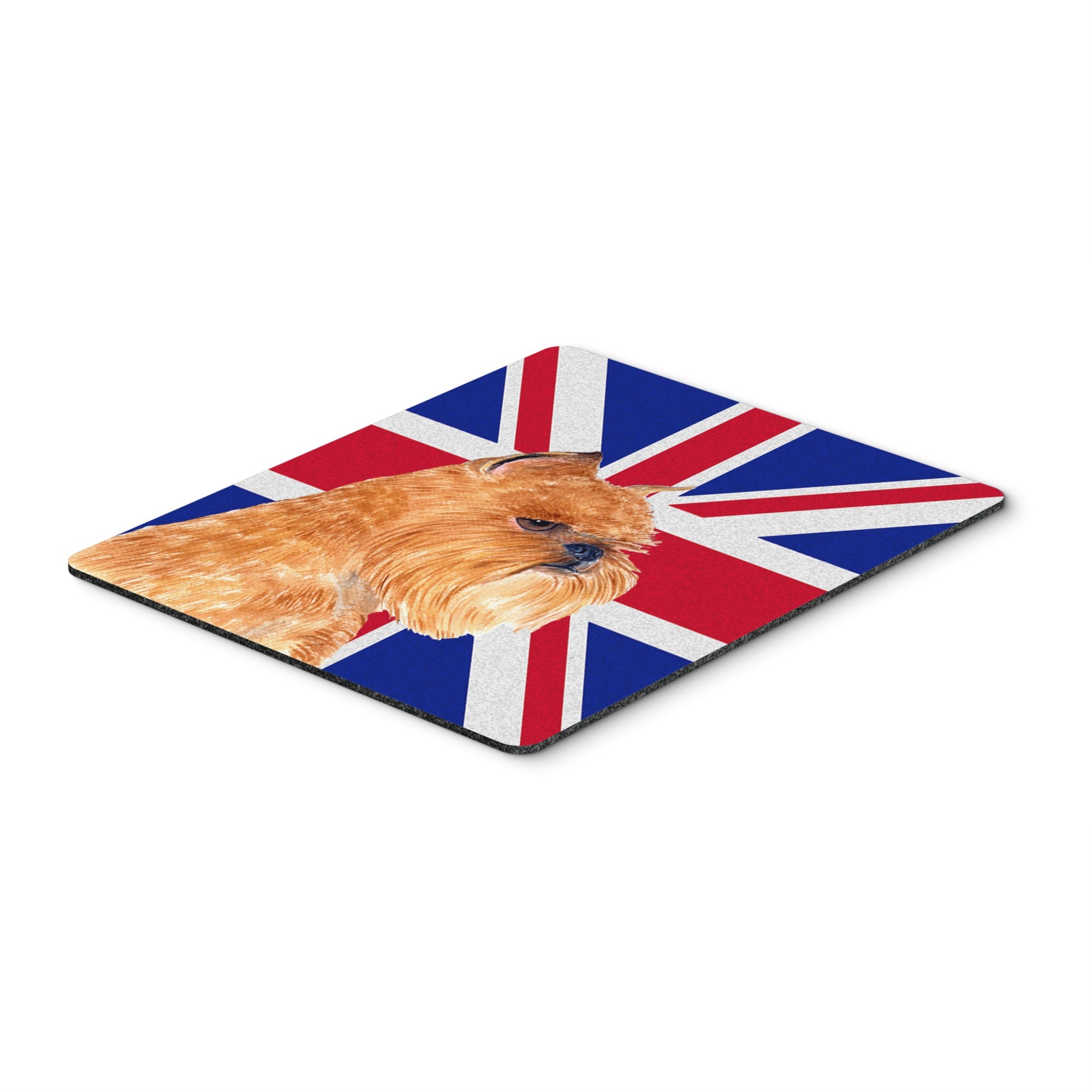 Caroline'S Treasures Brussels Griffon With English Union Jack British Flag Mouse Pad/Trivet (Ss4936Mp)