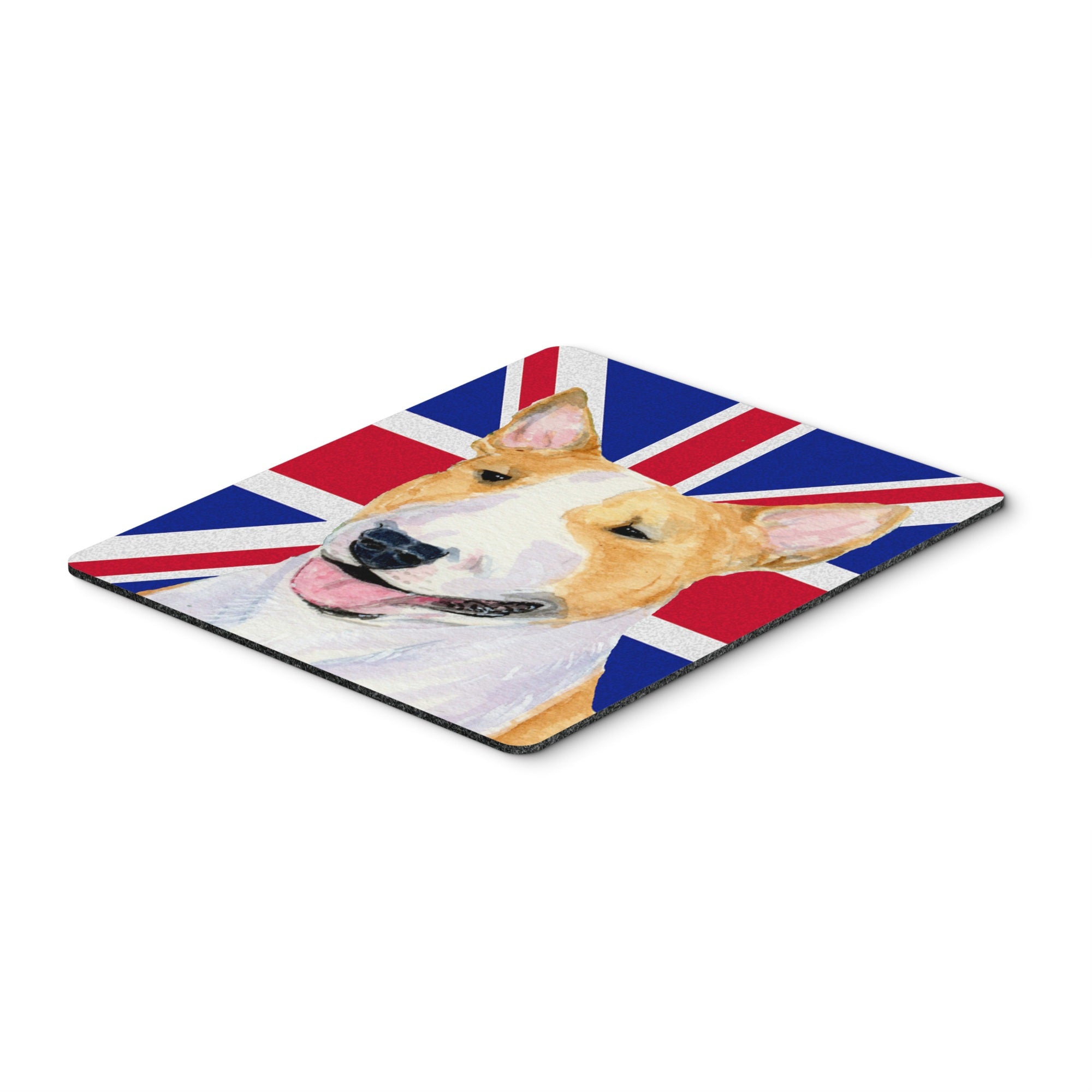 Caroline'S Treasures Bull Terrier With English Union Jack British Flag Mouse Pad/Hot Pad/Trivet (Ss4938Mp)