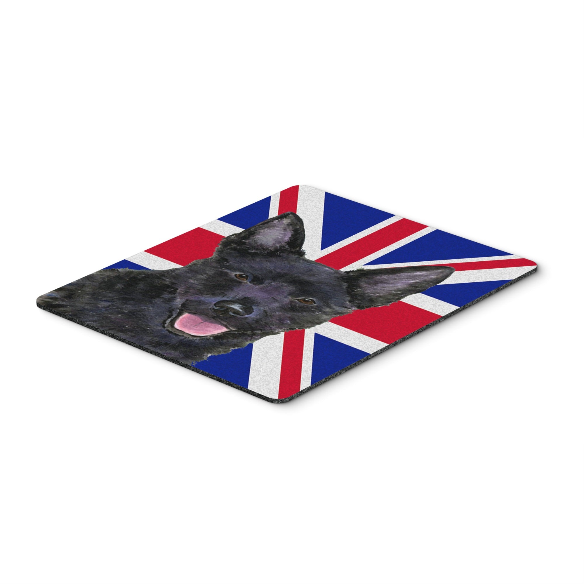 Caroline'S Treasures Australian Kelpie With English Union Jack British Flag Mouse Pad/Trivet (Ss4940Mp)