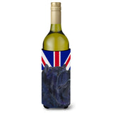 Chow Chow With English Union Jack British Flag Wine Bottle Beverage Insulator Hugger Ss4943Literk