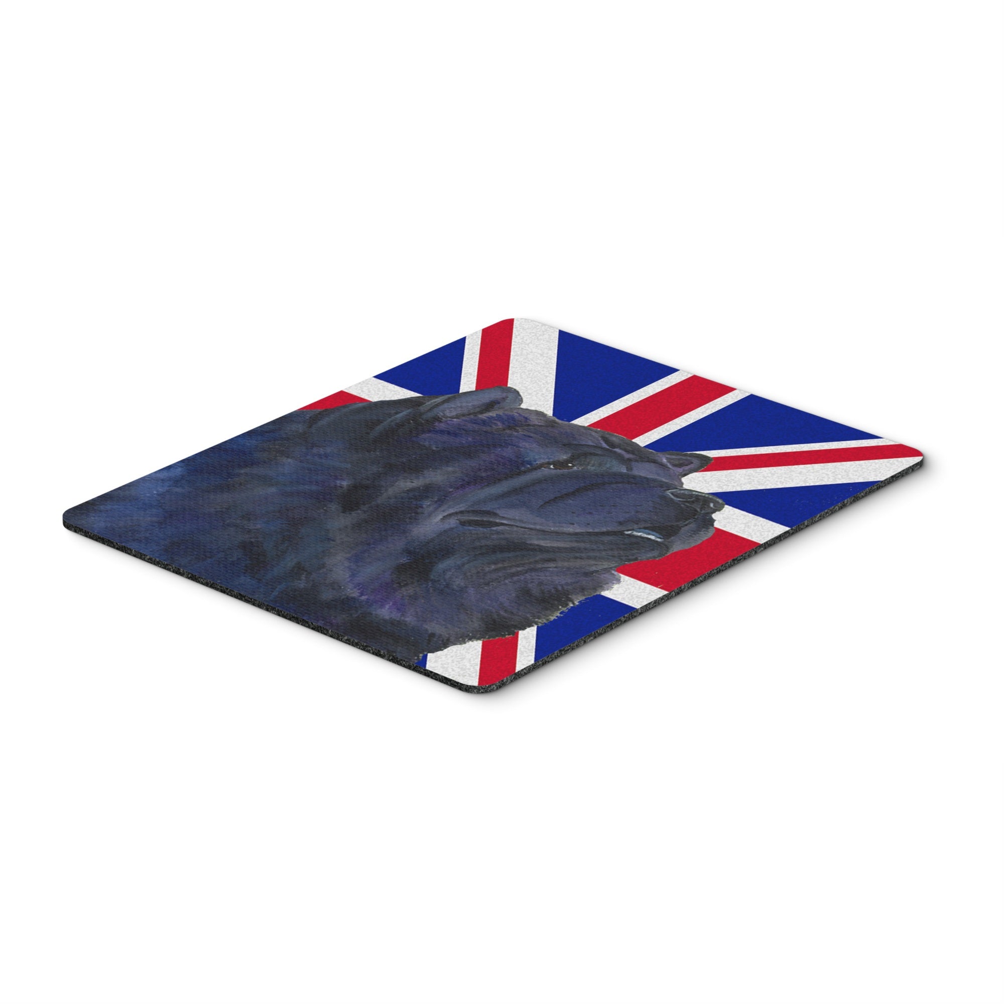 Caroline'S Treasures Chow Chow With English Union Jack British Flag Mouse Pad/Hot Pad/Trivet (Ss4943Mp)