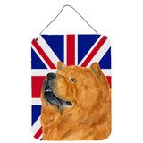 Caroline'S Treasures Ss4944Ds1216 Chow Chow With English Union Jack British Flag Wall Or Door Hanging Prints, 16 X 12,