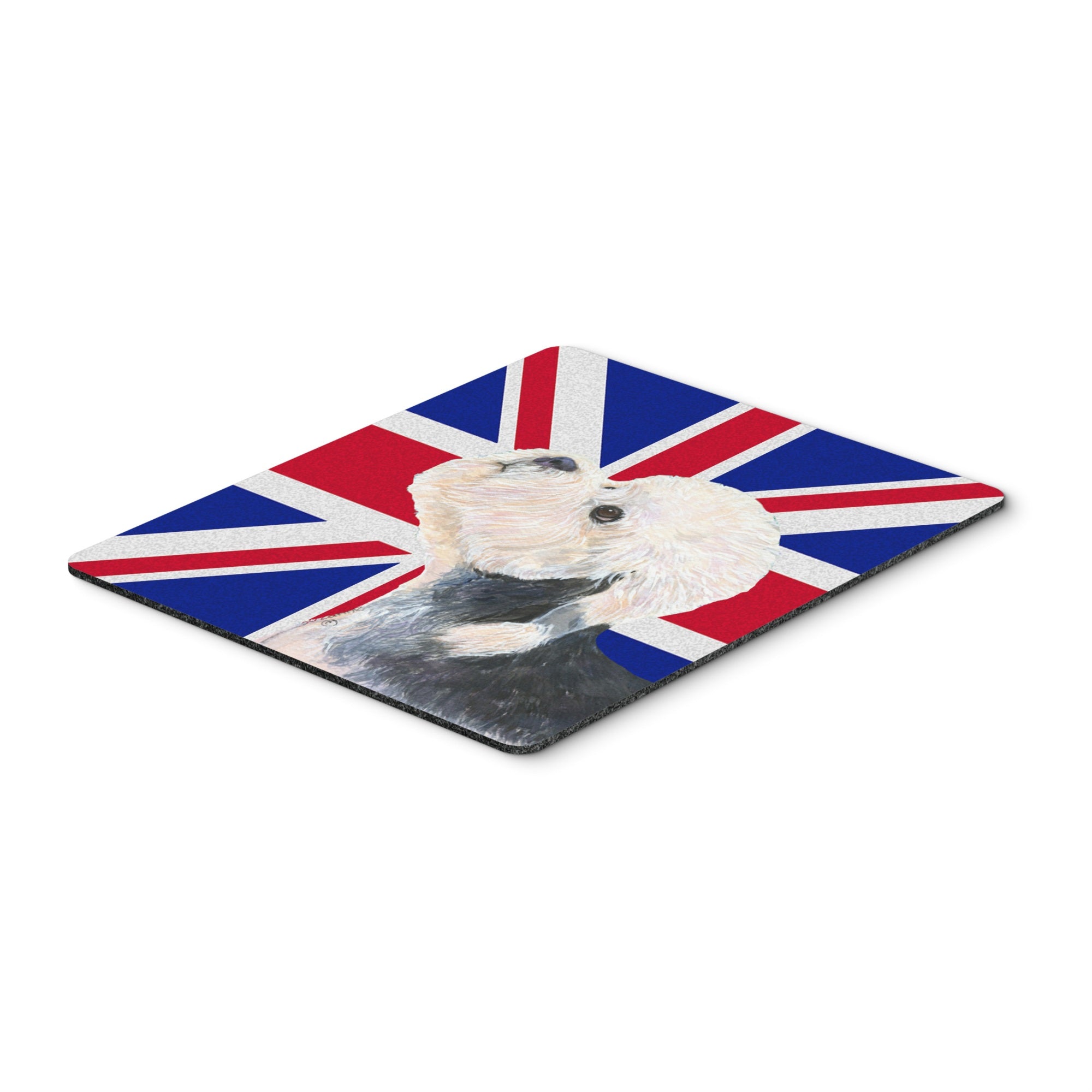 Caroline'S Treasures Dandie Dinmont Terrier With English Union Jack British Flag Mouse Pad/Trivet (Ss4945Mp)