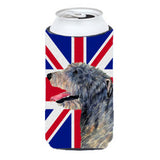 Irish Wolfhound With English Union Jack British Flag Tall Boy Beverage Insulator Hugger Ss4948Tbc