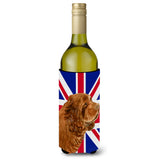 Sussex Spaniel With English Union Jack British Flag Wine Bottle Beverage Insulator Hugger Ss4952Literk