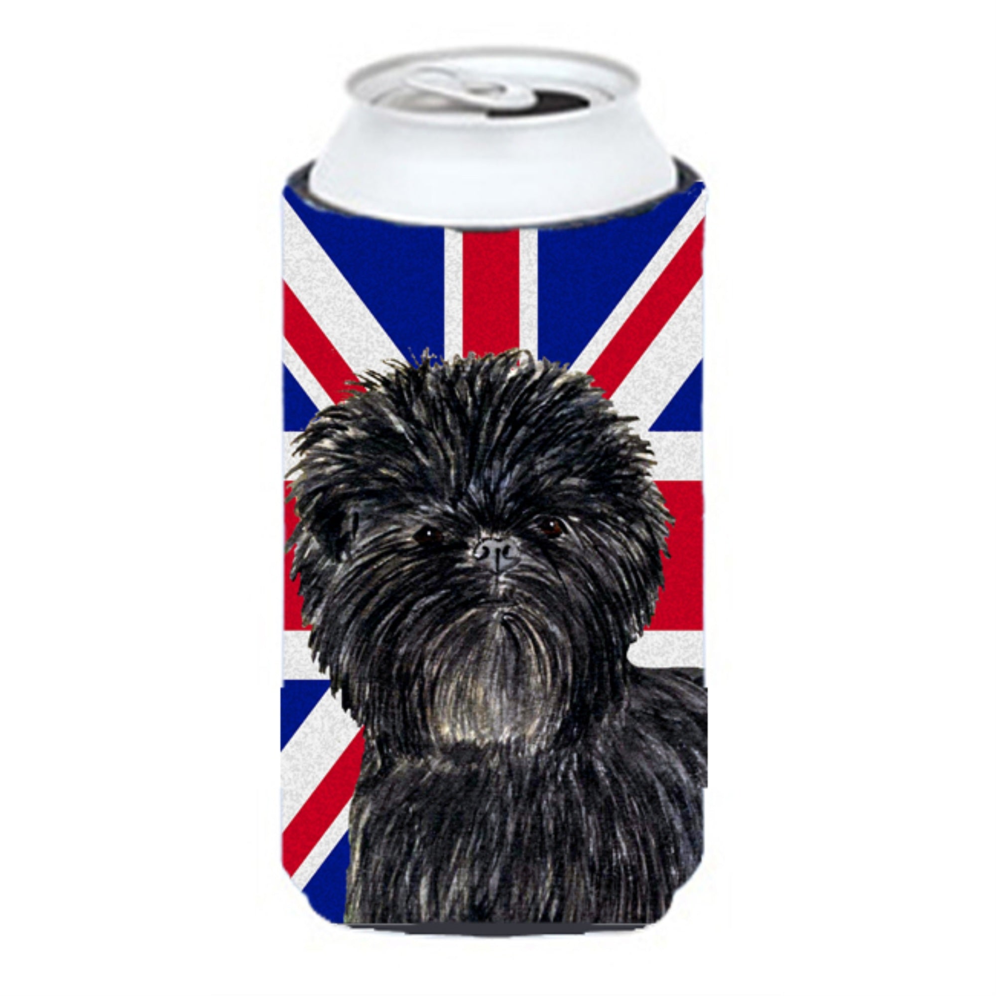 Affenpinscher With English Union Jack British Flag Tall Boy Beverage Insulator Hugger Ss4953Tbc