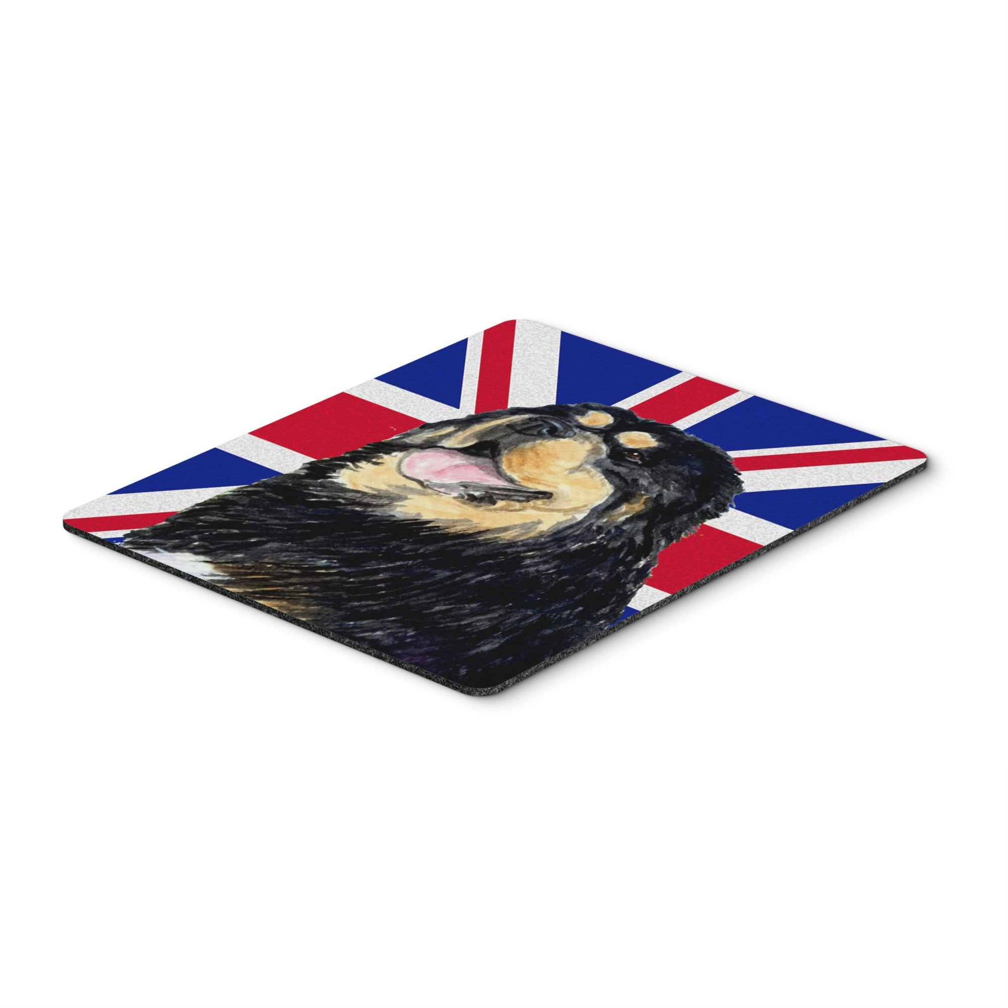 Caroline'S Treasures Tibetan Spaniel With English Union Jack British Flag Mouse Pad, Hot Pad/Trivet (Ss4954Mp)