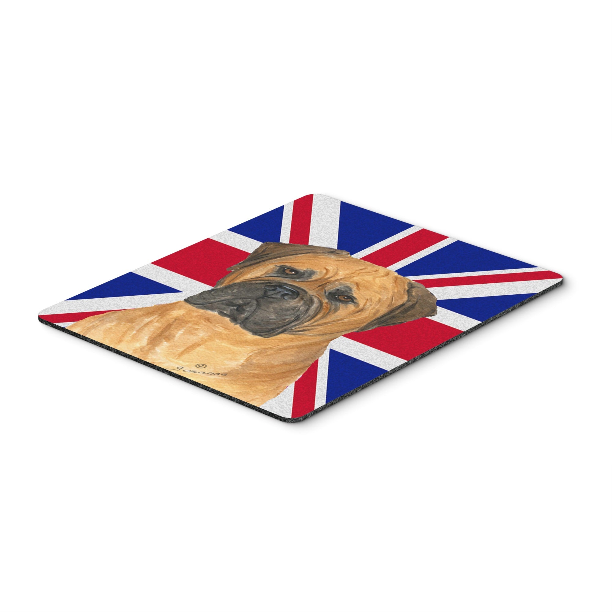 Caroline'S Treasures Bullmastiff With English Union Jack British Flag Mouse Pad/Hot Pad/Trivet (Ss4959Mp)