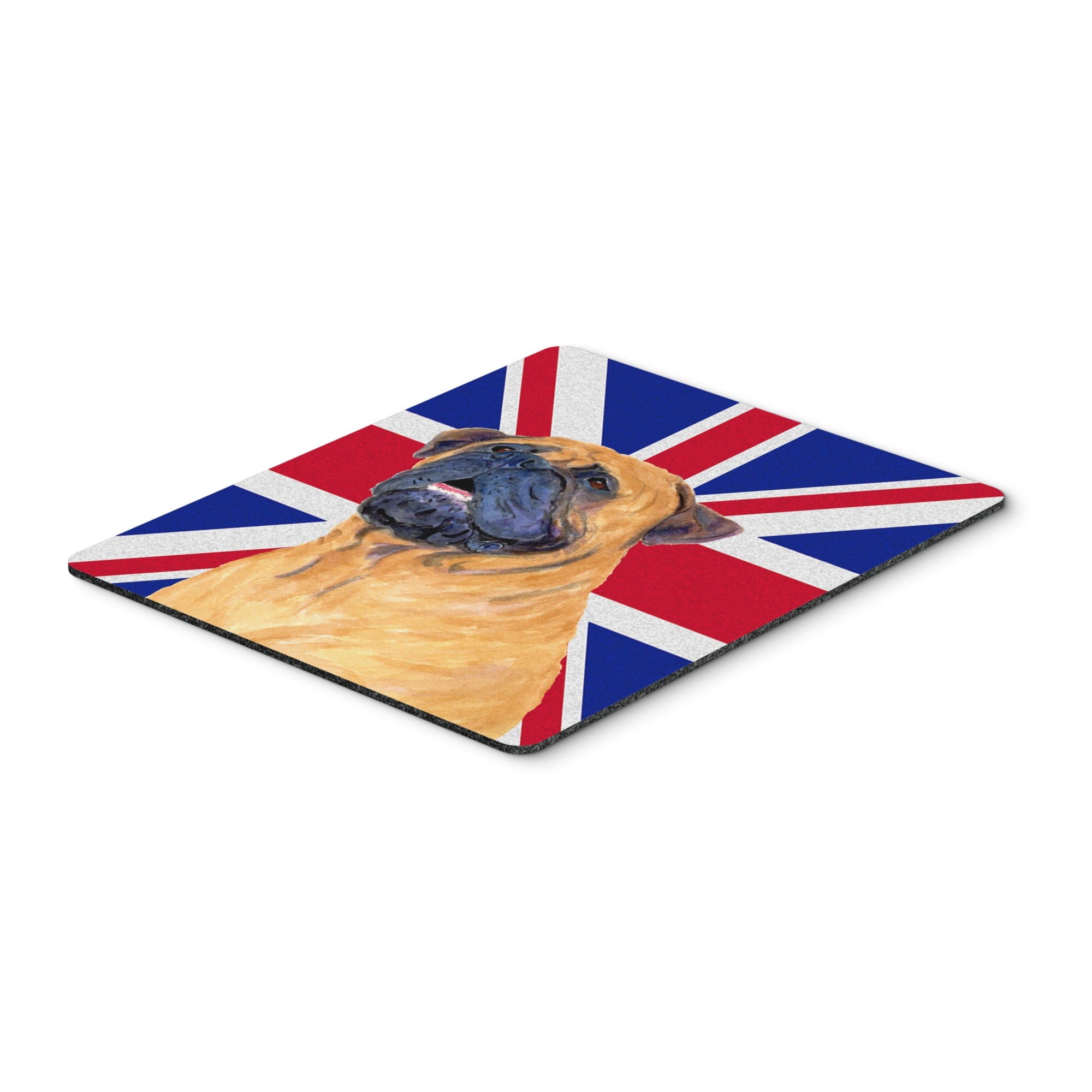 Caroline'S Treasures Bullmastiff With English Union Jack British Flag Mouse Pad/Hot Pad/Trivet (Ss4962Mp)