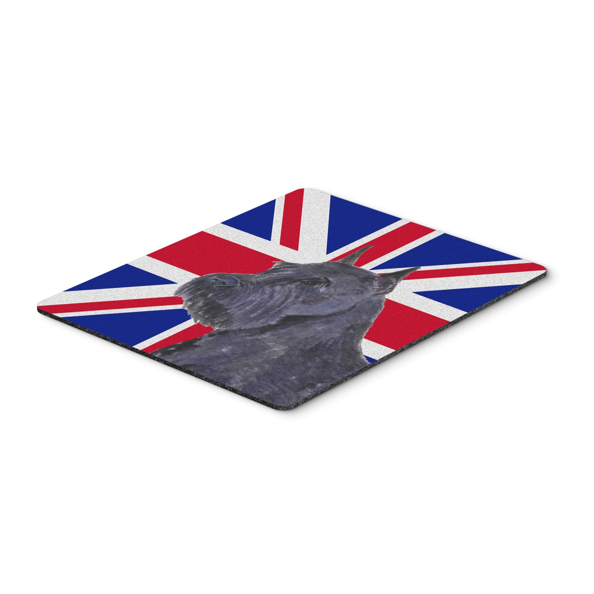 Caroline'S Treasures Schnauzer With English Union Jack British Flag Mouse Pad/Hot Pad/Trivet (Ss4965Mp)