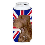Field Spaniel With English Union Jack British Flag Tall Boy Beverage Insulator Hugger Ss4967Tbc