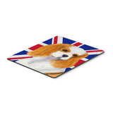 Caroline'S Treasures Cavalier Spaniel With English Union Jack British Flag Mouse Pad/Trivet (Ss4969Mp)