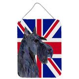 Caroline'S Treasures Ss4971Ds1216 Scottish Terrier With English Union Jack British Flag Wall Or Door Hanging Prints, 16 X