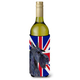 Scottish Terrier With English Union Jack British Flag Wine Bottle Beverage Insulator Hugger Ss4971Literk