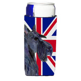 Scottish Terrier With English Union Jack British Flag Ultra Beverage Insulators For Slim Cans Ss4971Muk