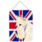 Caroline'S Treasures Scottish Terrier Wheaten With English Union Jack British Flag Wall Or Door Hanging Prints, 16 X 12,