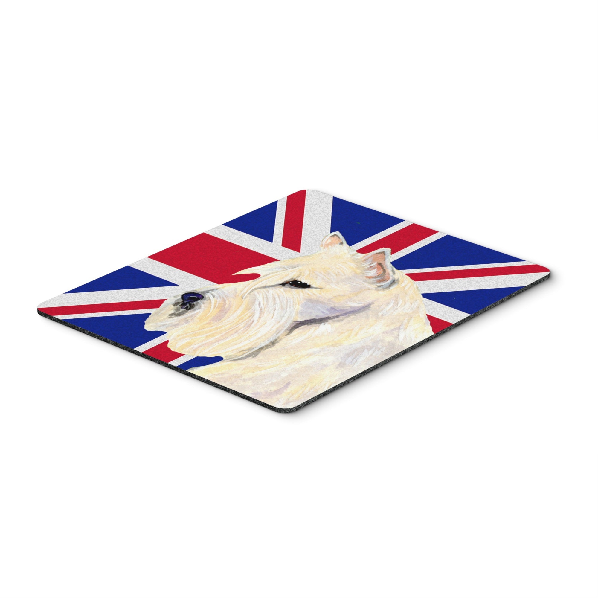 Caroline'S Treasures Scottish Terrier Wheaten With English Union Jack British Flag Mouse Pad/Trivet (Ss4972Mp)