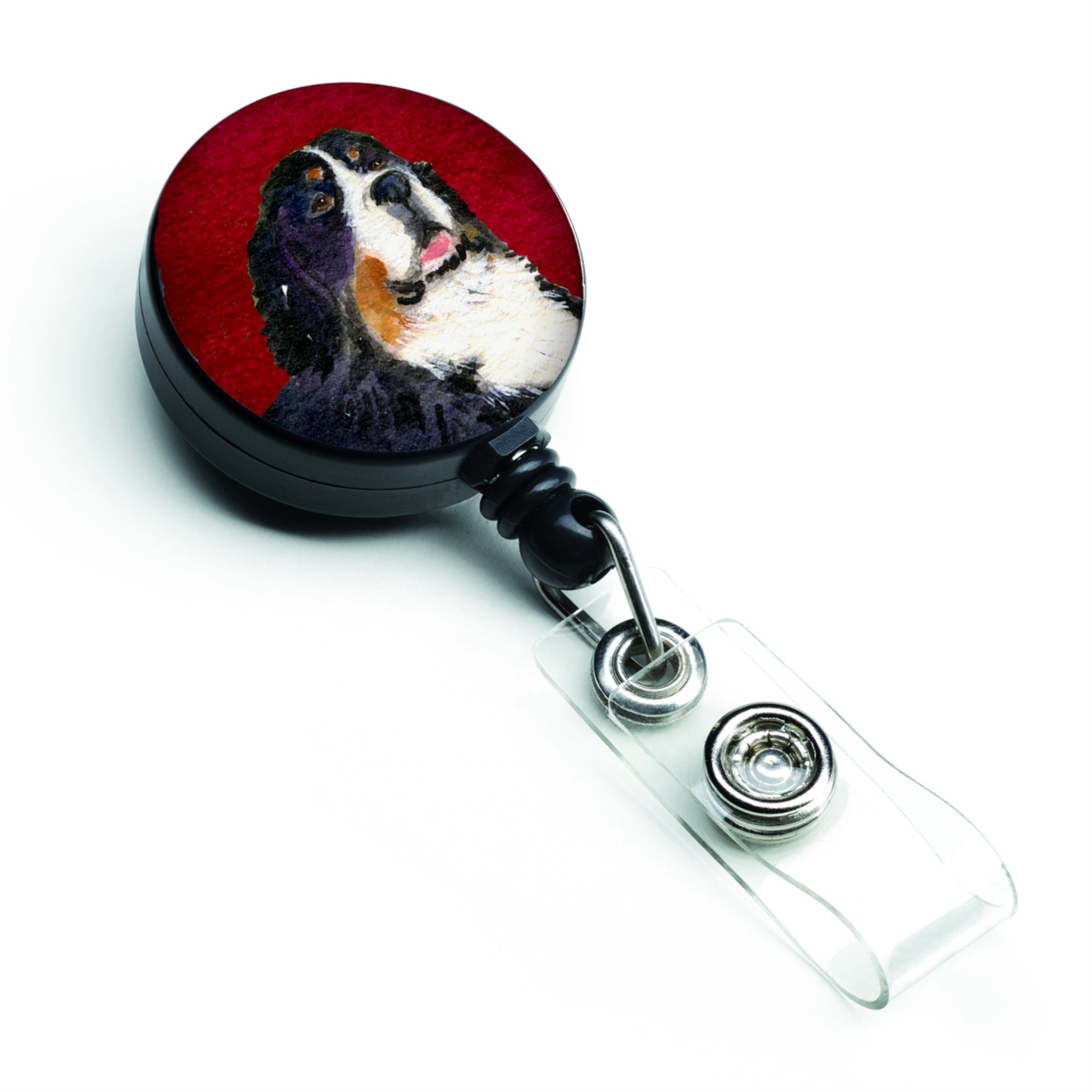 Caroline'S Treasures Bernese Mountain Dog Retractable Badge Reel Or Id Holder With Clip, Multicolor (Ss6015Br)
