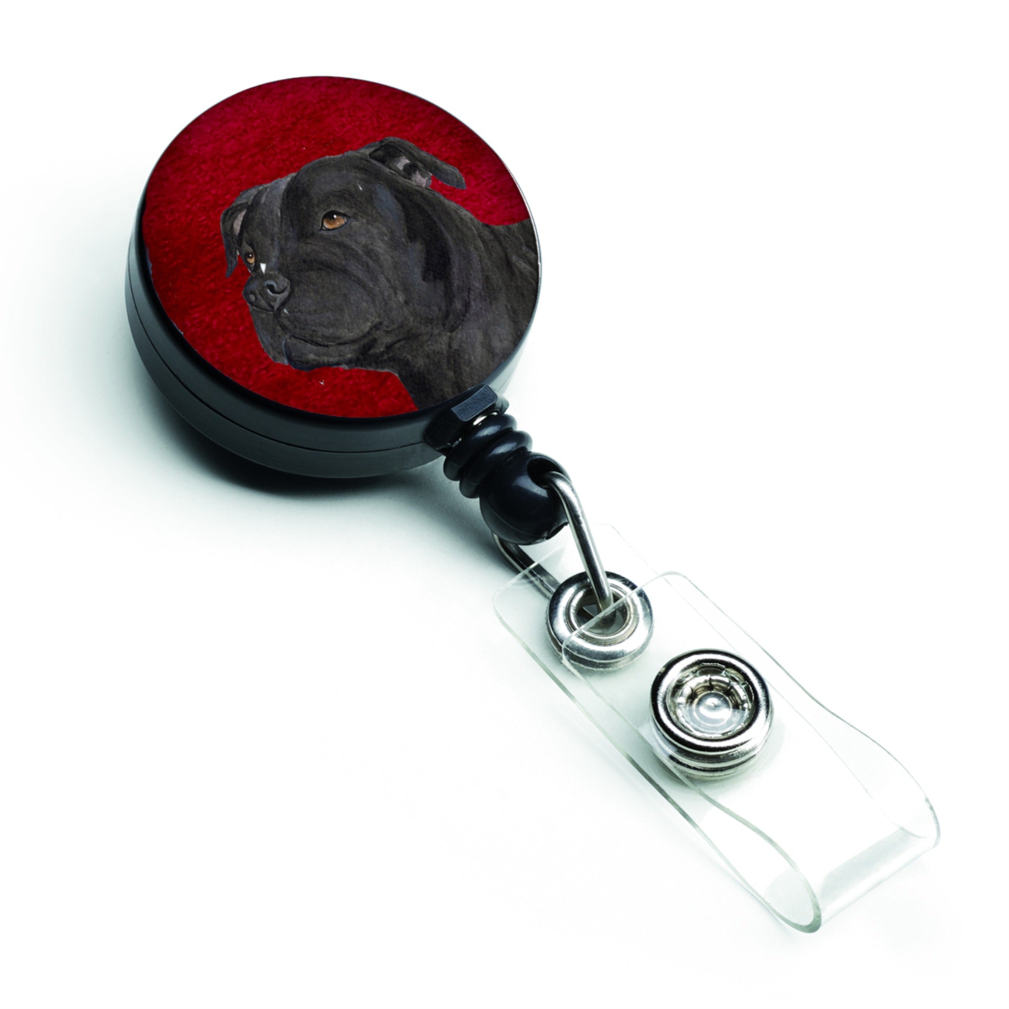 Caroline'S Treasures Bull Terrier Retractable Badge Reel Or Id Holder With Clip, Multicolor (Ss6030Br)