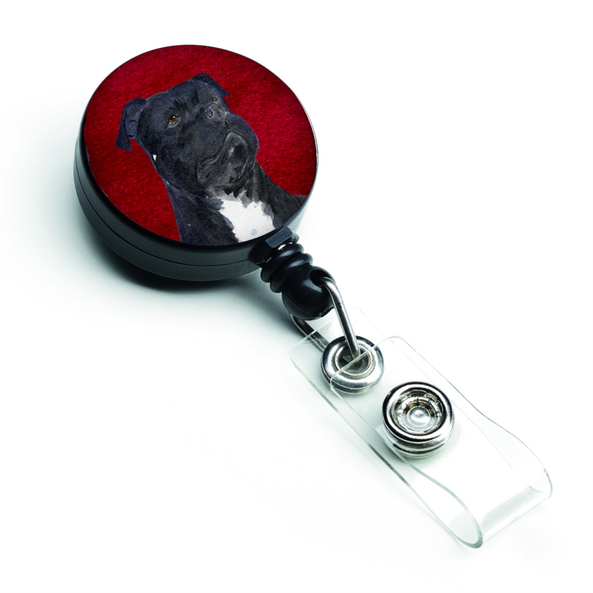 Caroline'S Treasures Bull Terrier Retractable Badge Reel Or Id Holder With Clip, Multicolor (Ss6031Br)