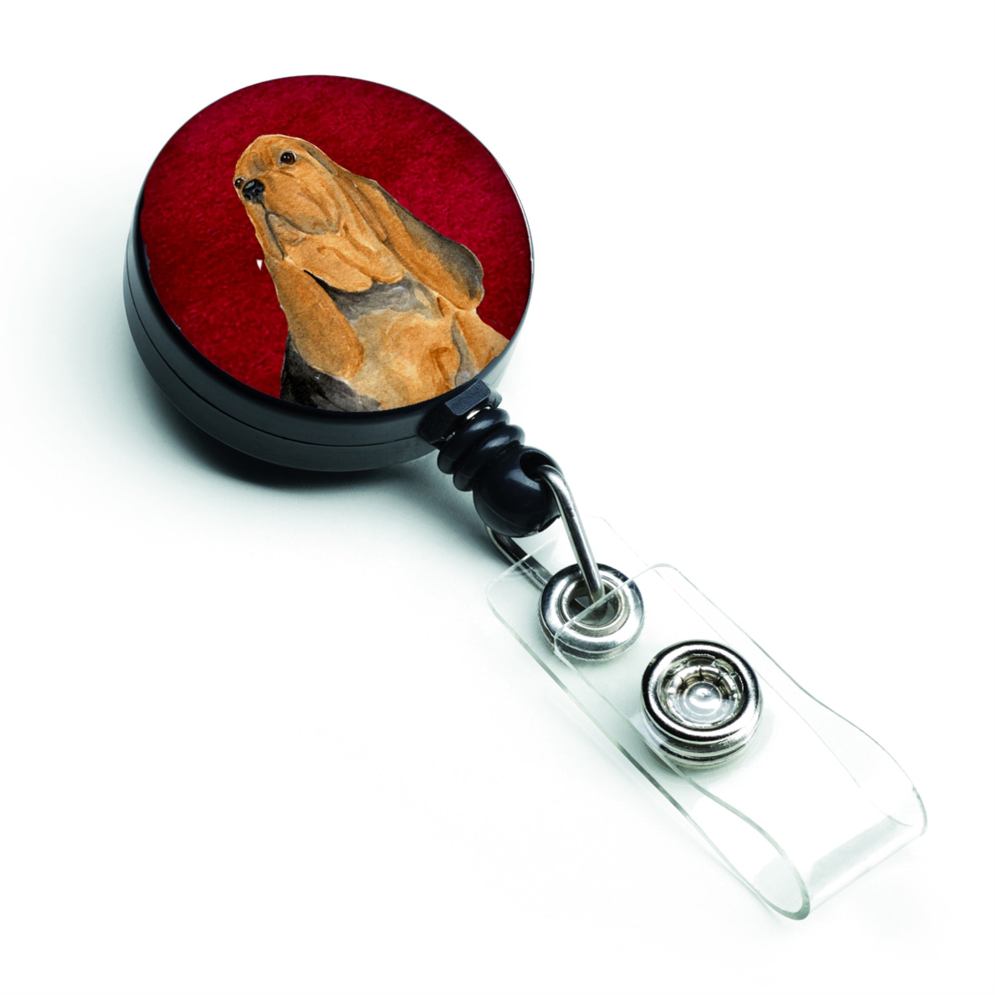 Caroline'S Treasures Bloodhound Retractable Badge Reel Or Id Holder With Clip, Multicolor (Ss6032Br)