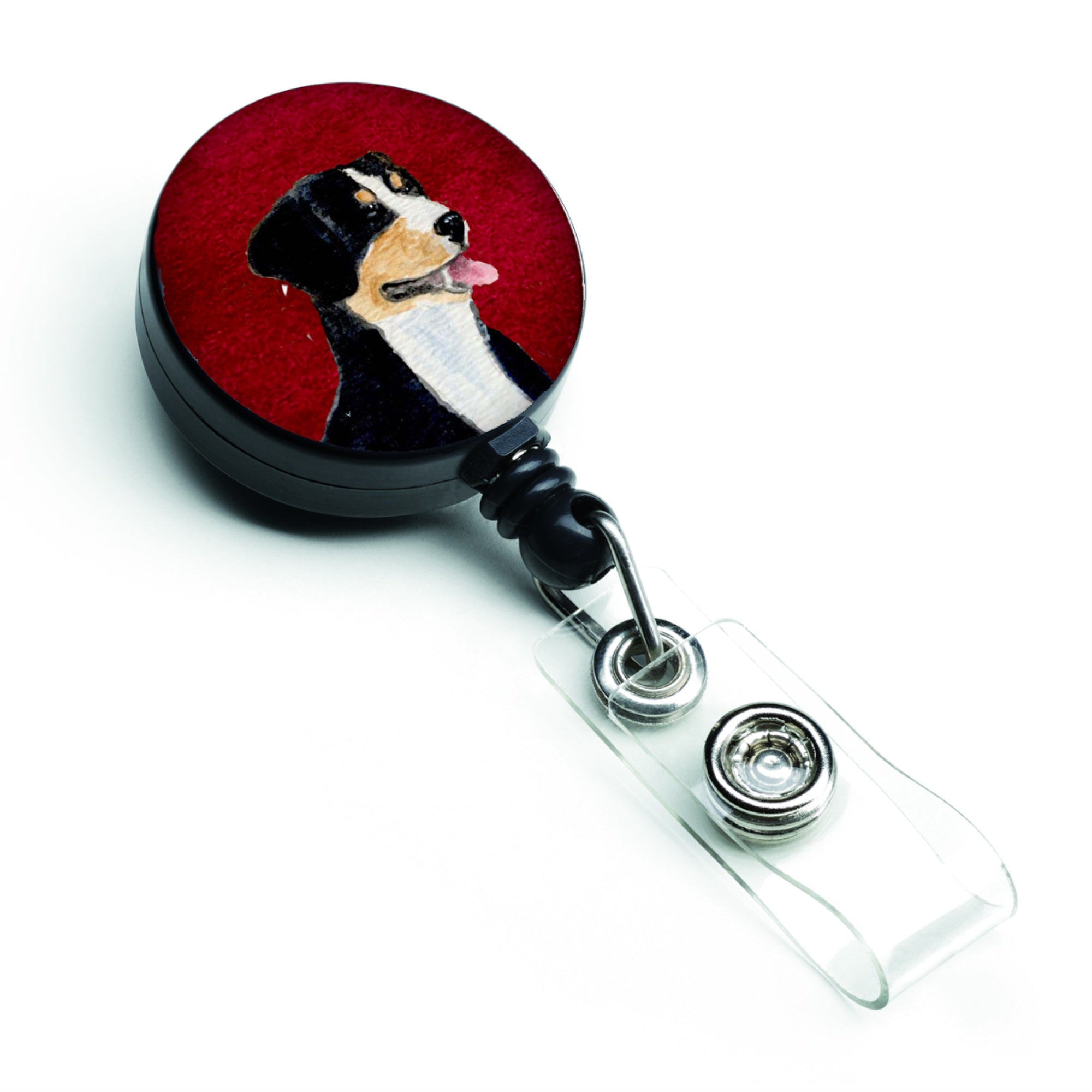 Caroline'S Treasures Entlebucher Mountain Dog Retractable Badge Reel Or Id Holder With Clip (Ss6039Br)