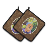 Caroline'S Treasures Chow Pair Of Pot Holders Ss7003Pthd, 7.5Hx7.5W, Multicolor