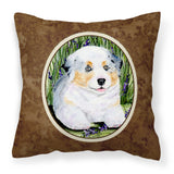 Caroline'S Treasures Ss8005Pw1414 Australian Shepherd Decorative Canvas Fabric Pillow, Large, Multicolor
