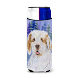 Clumber Spaniel Ultra Beverage Insulators For Slim Cans Ss8008Muk
