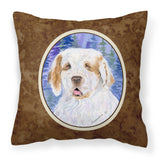 Caroline'S Treasures Ss8008Pw1414 Clumber Spaniel Decorative Canvas Fabric Pillow, Large, Multicolor