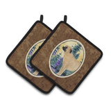 Caroline'S Treasures Anatolian Shepherd Pair Of Pot Holders Ss8012Pthd, 7.5Hx7.5W, Multicolor