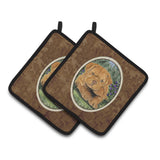 Caroline'S Treasures Dogue De Bordeaux Pair Of Pot Holders Ss8032Pthd, 7.5Hx7.5W, Multicolor