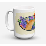 Caroline'S Treasures Ss8041Cm15 Pharaoh Hound Microwavable Ceramic Coffee Mug, 15 Oz, Multicolor