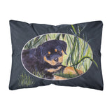 Caroline'S Treasures Ss8053Pw1216 Rottweiler Decorative Canvas Fabric Pillow, Large, Multicolor
