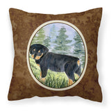 Caroline'S Treasures Ss8057Pw1414 Rottweiler Decorative Canvas Fabric Pillow, Large, Multicolor