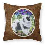 Caroline'S Treasures Ss8063Pw1414 Keeshond Decorative Canvas Fabric Pillow, Large, Multicolor