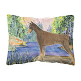 Caroline'S Treasures Ss8066Pw1216 Doberman Decorative Canvas Fabric Pillow, Large, Multicolor