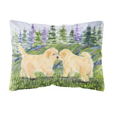 Caroline'S Treasures Ss8102Pw1216 Golden Retriever Decorative Canvas Fabric Pillow, Large, Multicolor