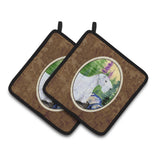 Caroline'S Treasures Sealyham Terrier Pair Of Pot Holders Ss8104Pthd, 7.5Hx7.5W, Multicolor