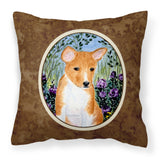 Caroline'S Treasures Ss8108Pw1414 Basenji Decorative Canvas Fabric Pillow, Large, Multicolor
