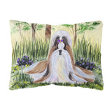 Caroline'S Treasures Ss8112Pw1216 Shih Tzu Decorative Canvas Fabric Pillow, Large, Multicolor