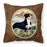 Caroline'S Treasures Ss8119Pw1414 Entlebucher Mountain Dog Decorative Canvas Fabric Pillow, Large, Multicolor