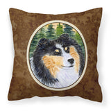 Caroline'S Treasures Ss8140Pw1414 Sheltie Decorative Canvas Fabric Pillow, Large, Multicolor