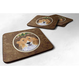 Caroline'S Treasures Ss8141Fc Sheltie Foam Coasters (Set Of 4), 3.5 H X 3.5 W, Multicolor