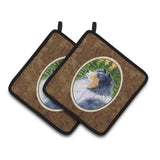 Caroline'S Treasures Sheltie Pair Of Pot Holders Ss8142Pthd, 7.5Hx7.5W, Multicolor