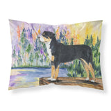 Caroline'S Treasures Ss8160Pillowcase Greater Swiss Mountain Dog Moisture Wicking Fabric Standard Pillowcase, Large, Multicolo
