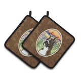 Caroline'S Treasures Boxer Pair Of Pot Holders Ss8199Pthd, 7.5Hx7.5W, Multicolor
